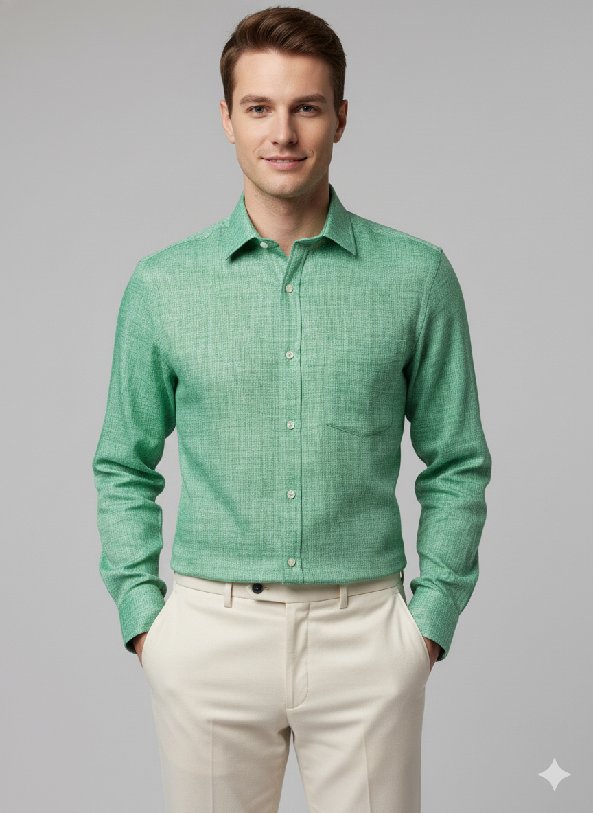 Mint Green Linen Shirt