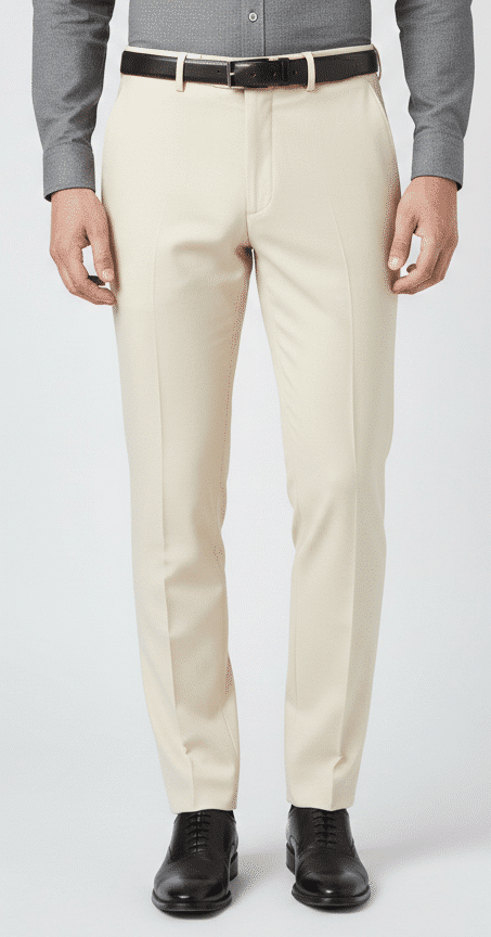 Cream Beige Formal Trouser
