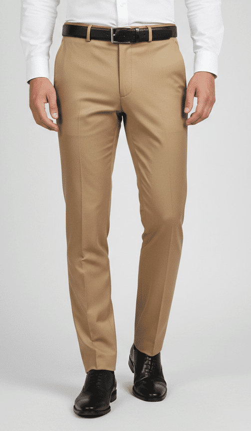 Beige Formal trouser