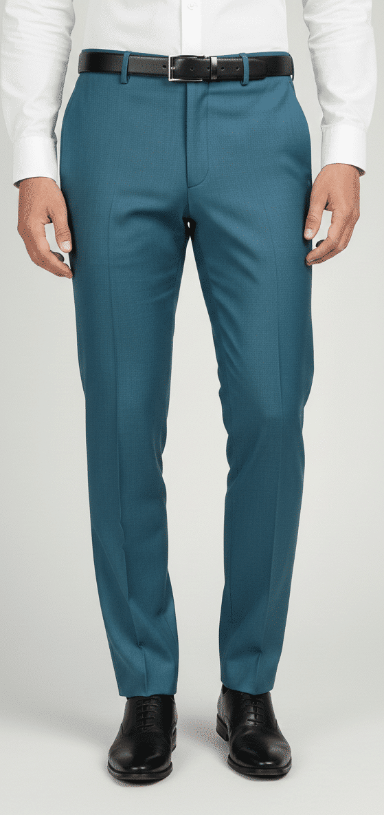 Teal Blue Formal Trouser