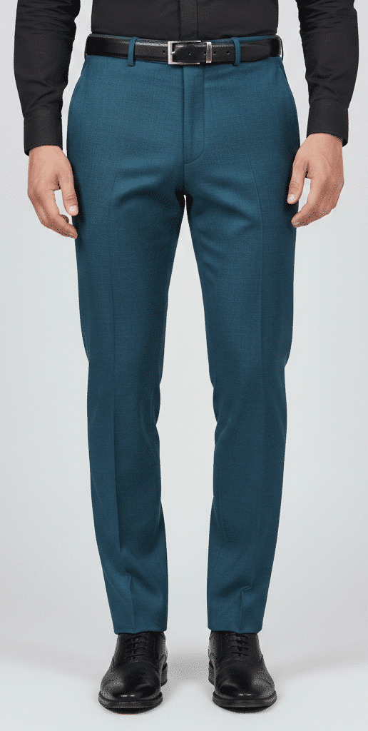 Peacock Blue Formal Trouser