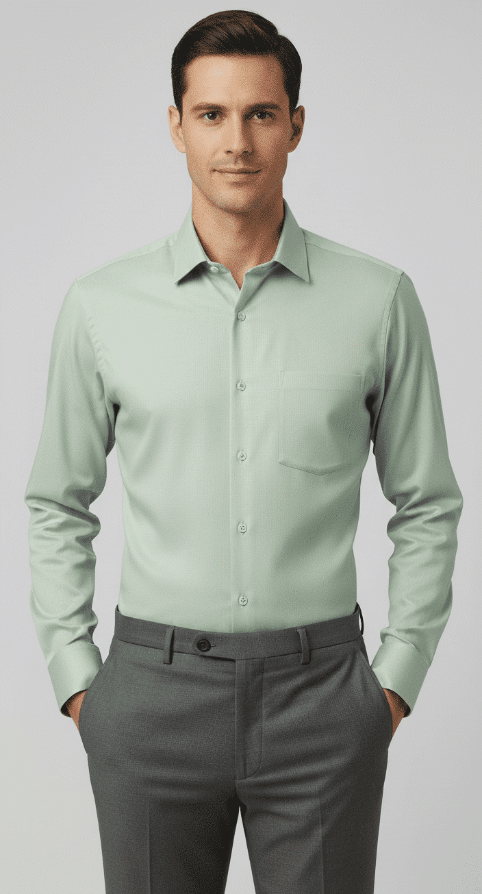 Solid Mint Green Shirt