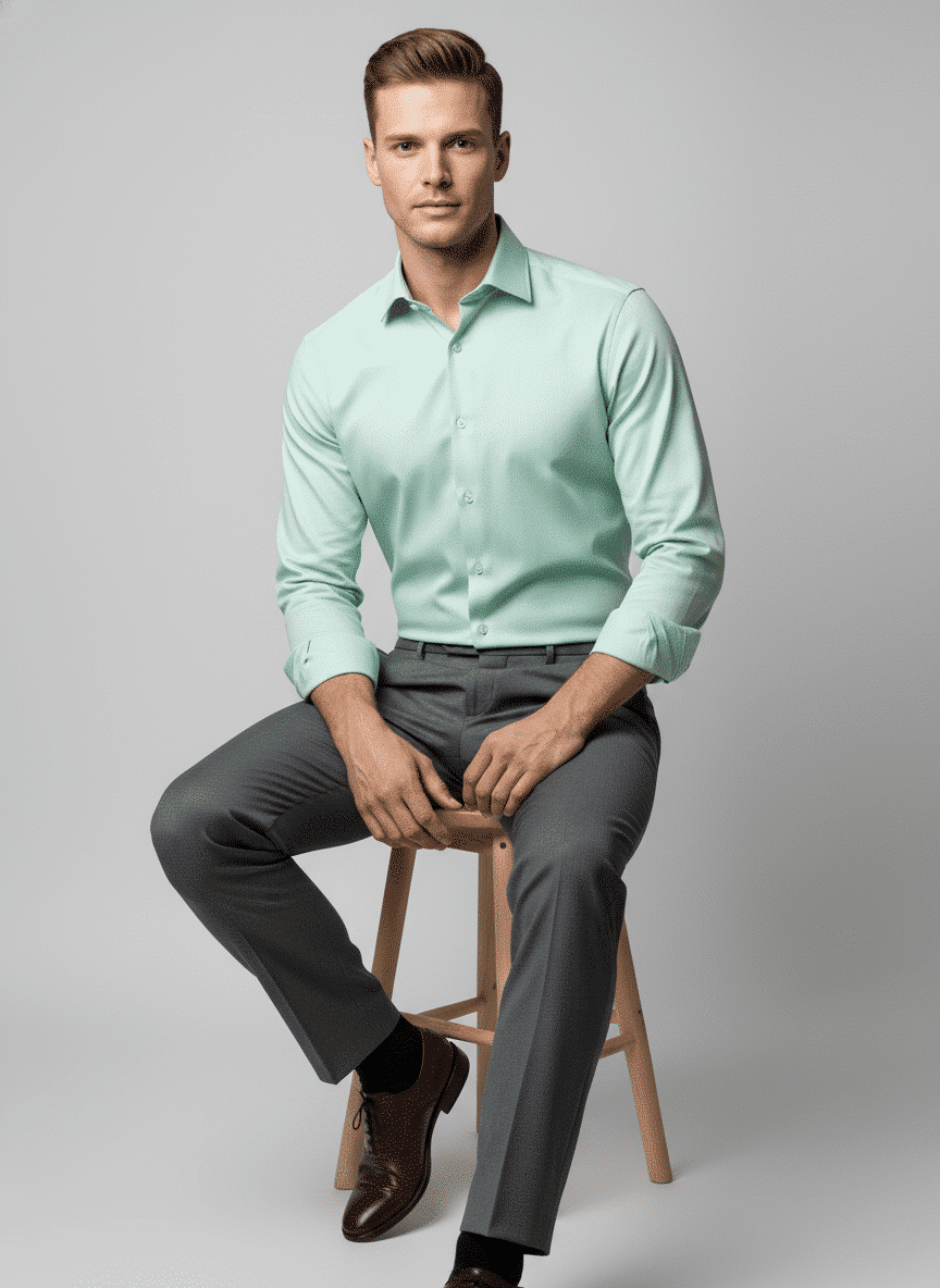 Mint Green Formal Shirt