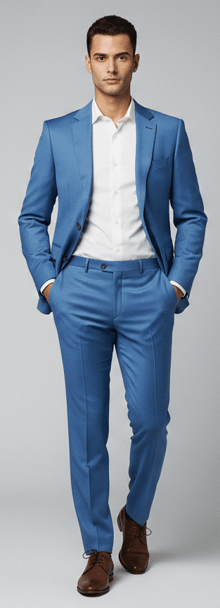 Steel Blue Suit