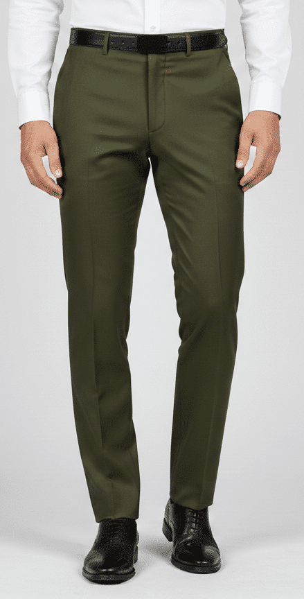 Olive Green Formal Trouser
