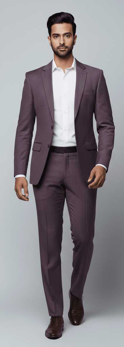 Plum Wine Suit
