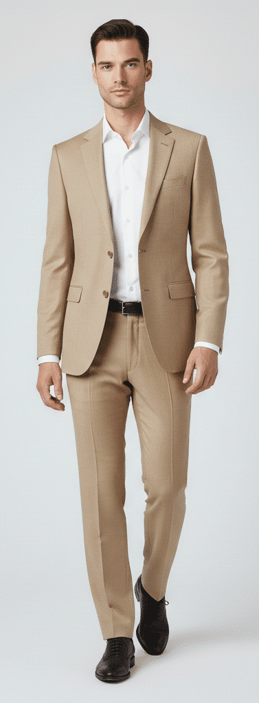 Platinum Beige Suit