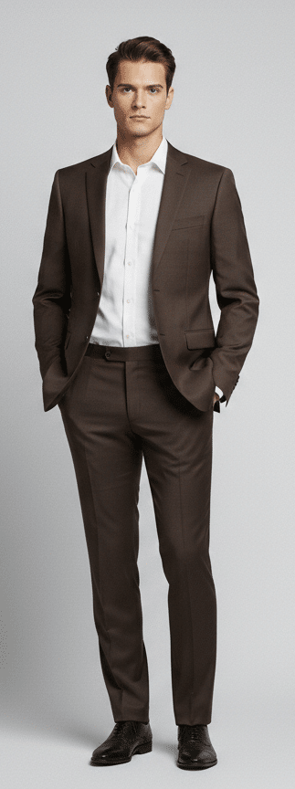 Espresso Brown Suit