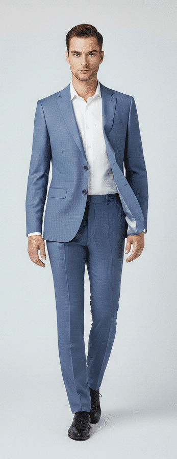 Platinum Blue Suit