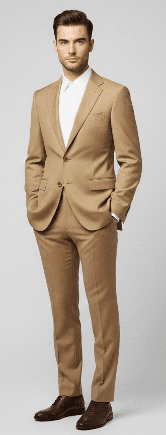 Camel Beige Suit