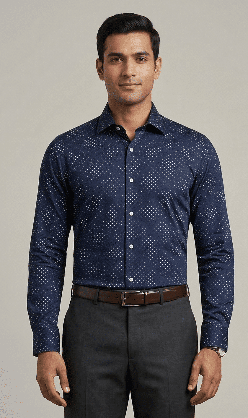 Deep Ocean Dot Shirt