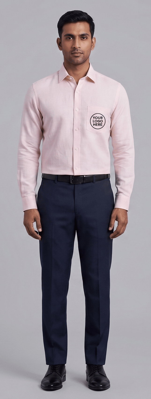 Executive Blush Pink Corporate Uniform Set – PC Blend 85:15 (Shirt & TR Trouser)