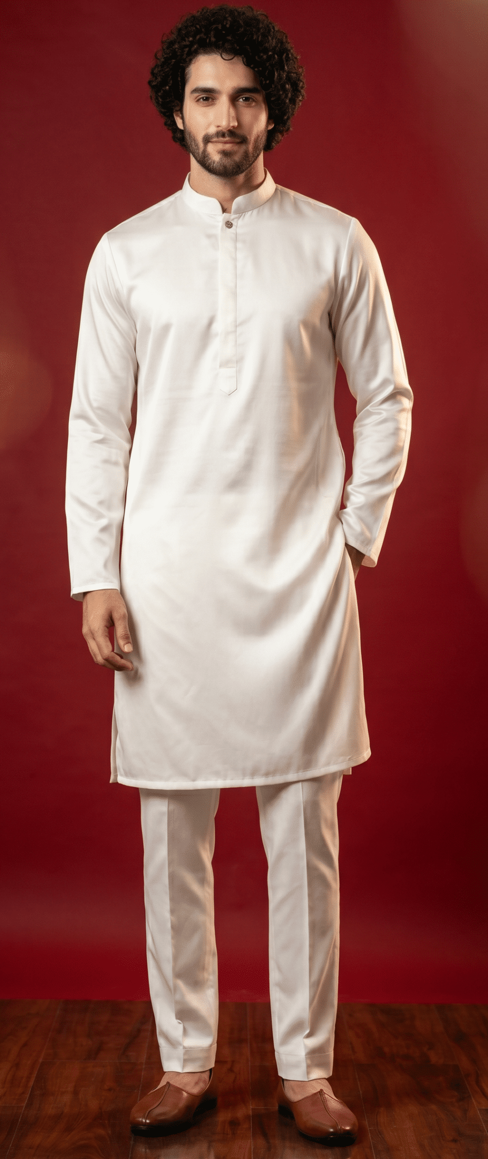 Men's Premium White Giza Cotton Kurta Pajama