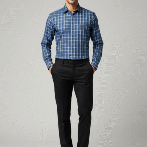 Blue Checks Cotton Shirt
