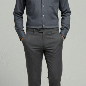 Dark Blue Linen Shirt