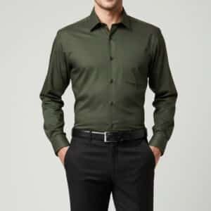 Dark Olive Green Shirt