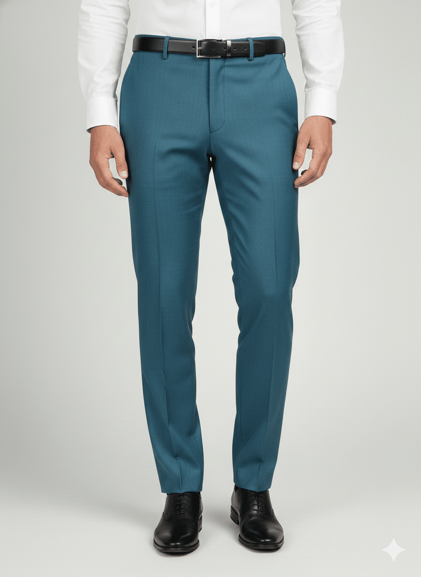 Teal Blue Formal Trouser