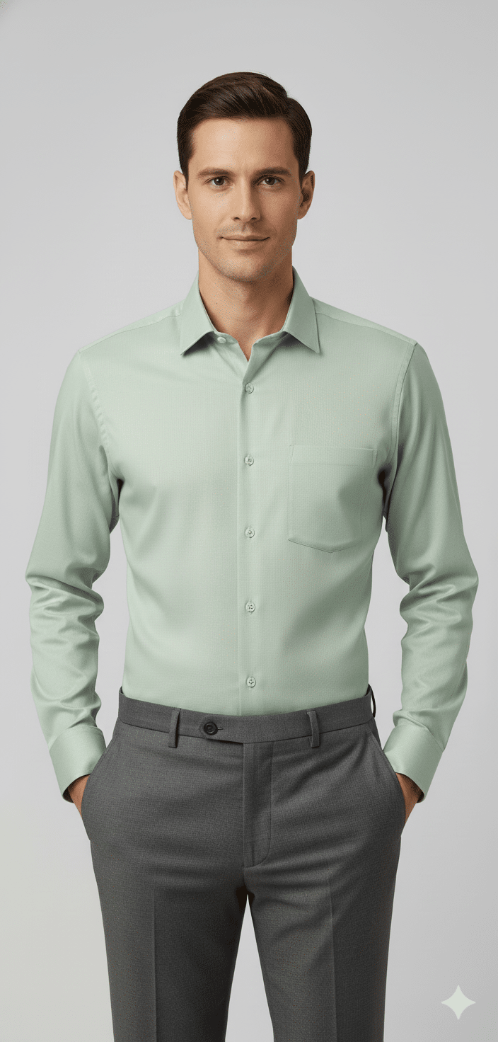 Solid Mint Green Shirt