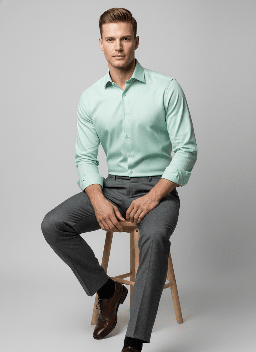Mint Green Formal Shirt