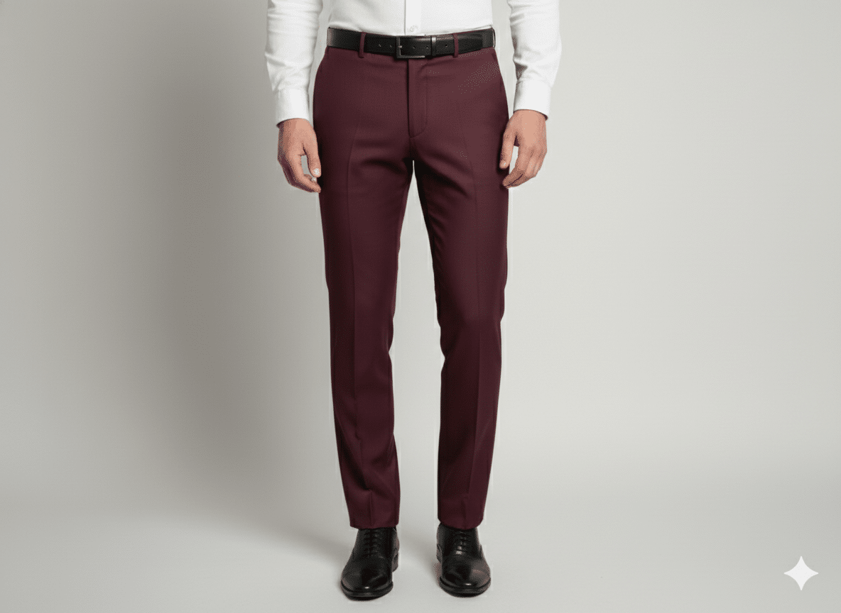 Wine Formal Trouser
